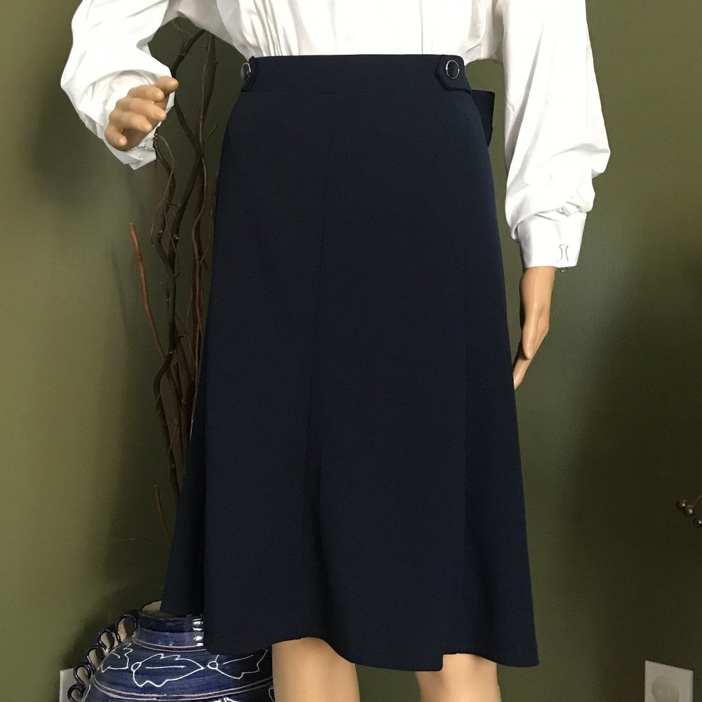 🎄Women's NY CLOTHING CO. Navy Skirt Sz 14~NWT!